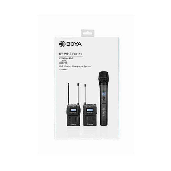 Boya BY-WM8 PRO-K4 UHF Dual-Channel Wireless Microphone Boya BY-WM8 PRO-K4 UHF Dual-Channel Wireless Microphone